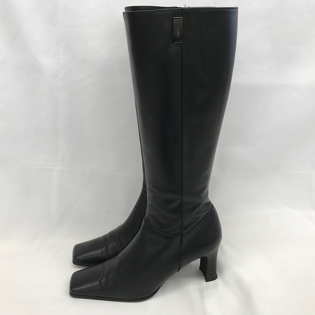 『USED』 
 
 TRUSSARDI トラサルディ ロングブーツ 23.0cm ブーツ 
レザー ブラック系