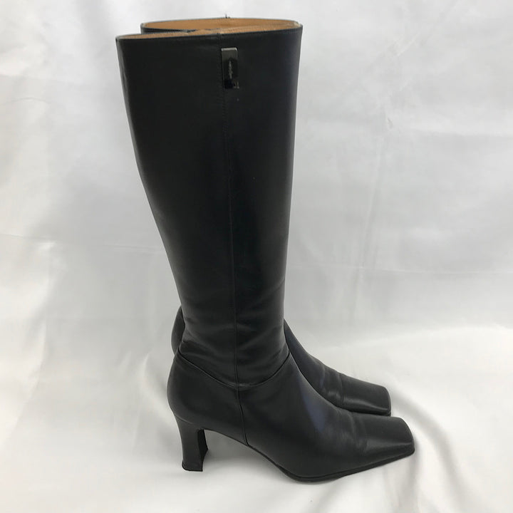 『USED』 
 
 TRUSSARDI トラサルディ ロングブーツ 23.0cm ブーツ 
レザー ブラック系