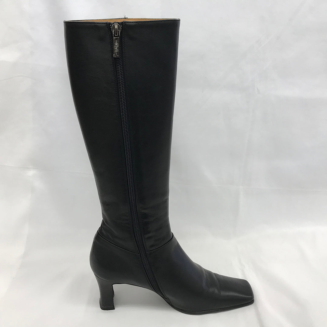 『USED』 
 
 TRUSSARDI トラサルディ ロングブーツ 23.0cm ブーツ 
レザー ブラック系