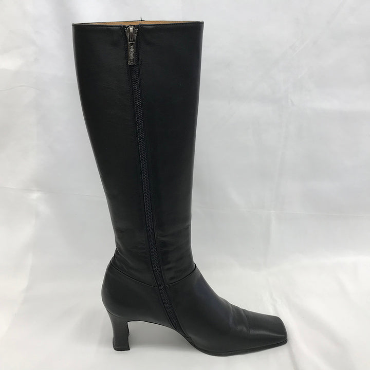 『USED』 
 
 TRUSSARDI トラサルディ ロングブーツ 23.0cm ブーツ 
レザー ブラック系