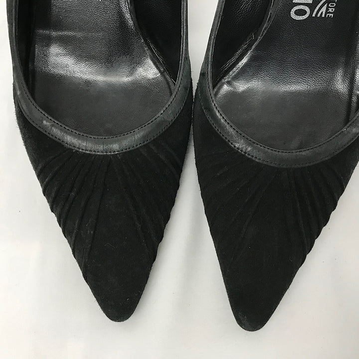 『USED』 
Salvatore Ferragamo フェラガモ 
 24.5cm DS78235 パンプス 
レザー ブラック系