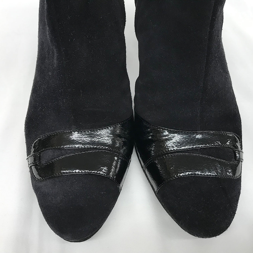 『USED』 
Salvatore Ferragamo フェラガモ 
 25.5cm YBH01465 ブーツ 
スウェード/レザー  ブラック系