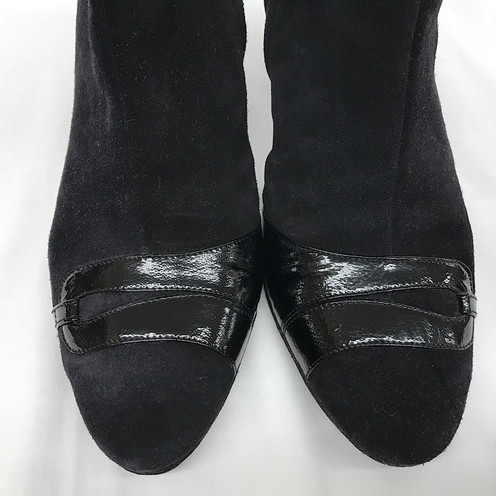 『USED』 
Salvatore Ferragamo フェラガモ 
 25.5cm YBH01465 ブーツ 
スウェード/レザー  ブラック系