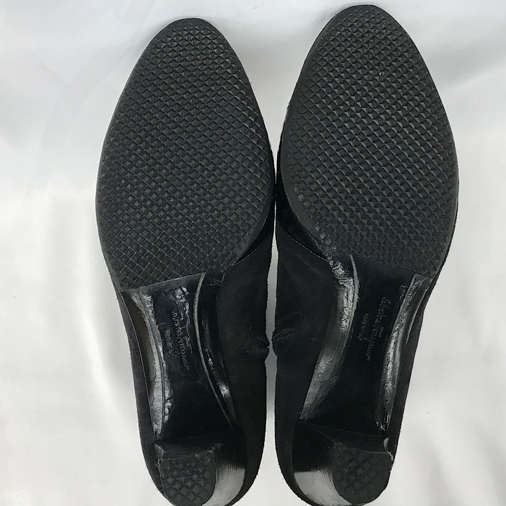 『USED』 
Salvatore Ferragamo フェラガモ 
 25.5cm YBH01465 ブーツ 
スウェード/レザー  ブラック系