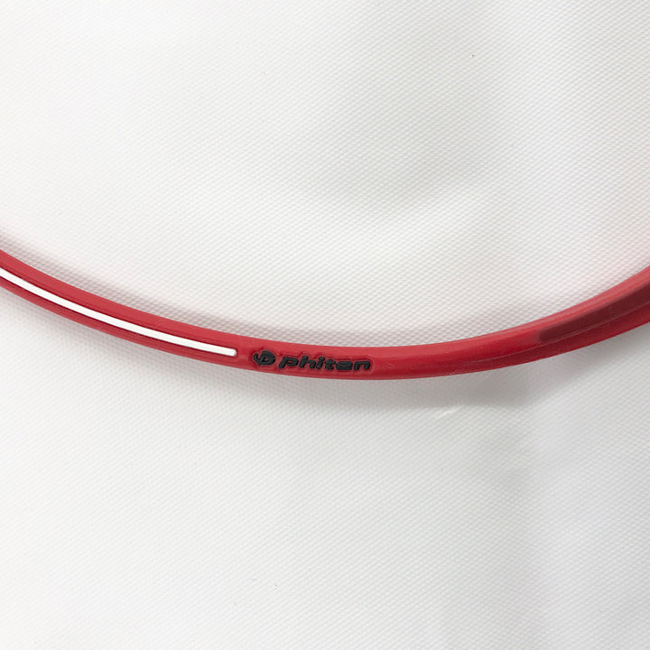 『USED』 
 
 Phiten ファイテン RAKUWA ネック EXTREME ツイスト ネックレス その他アクセサリー 
シリコン/チタン  レッド系