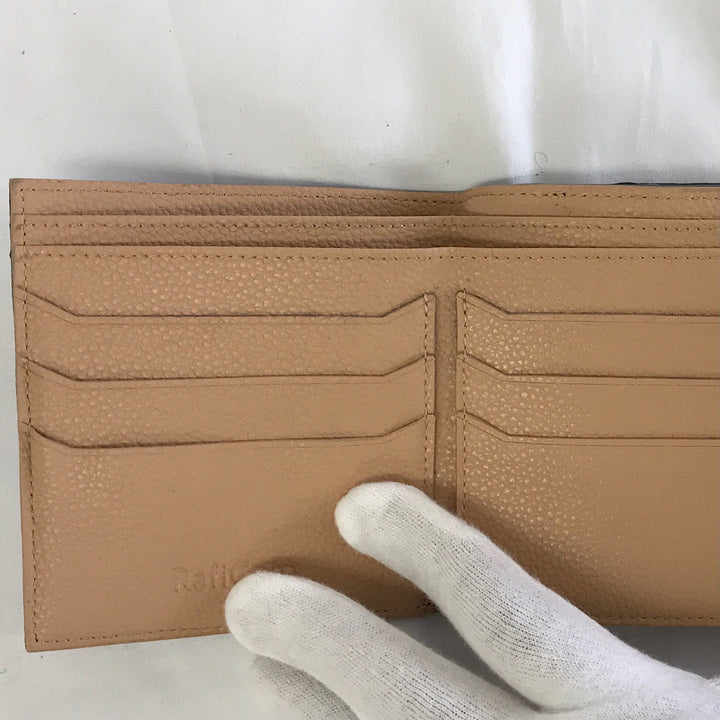 『USED』 
 
 Raficaro ラフィカロ がま口 二つ折り財布 
本革/牛革  /イタリアンレザー ブラック