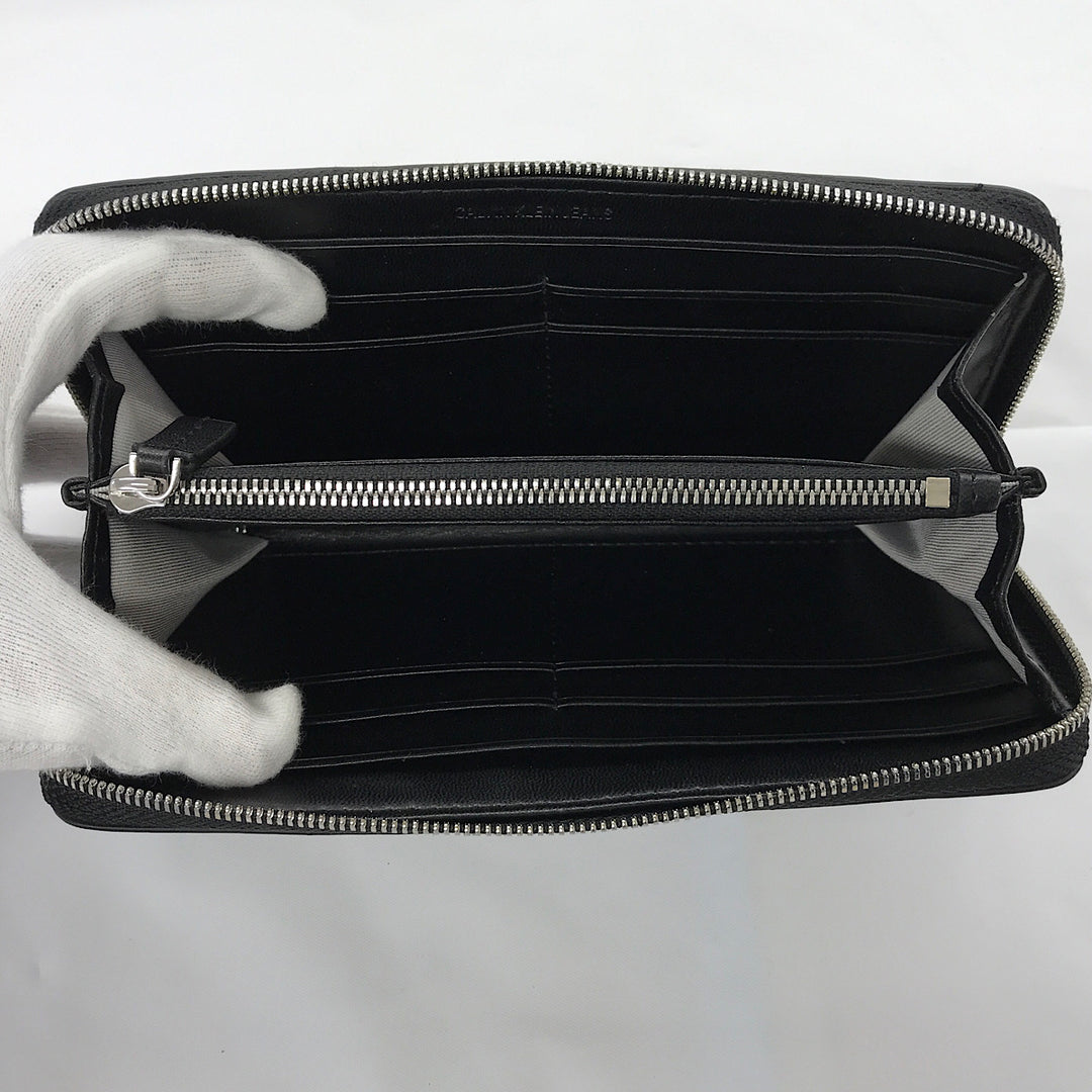 『USED』 
Calvin klein Jeans カルバンクラインジーンズ 
 財布 長財布 
ポリウレタン ブラック