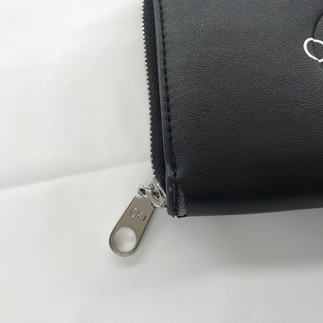 『USED』 
Calvin klein Jeans カルバンクラインジーンズ 
 財布 長財布 
ポリウレタン ブラック