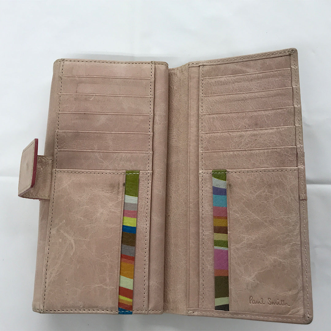『USED』 
Paul Smith ポール・スミス 
 財布 長財布 
本革 ピンク系