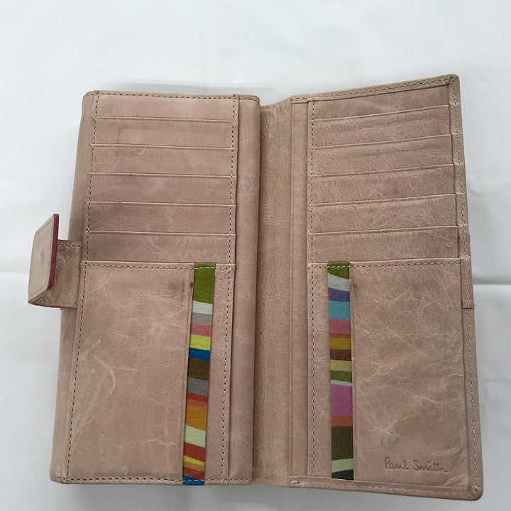 『USED』 
Paul Smith ポール・スミス 
 財布 長財布 
本革 ピンク系