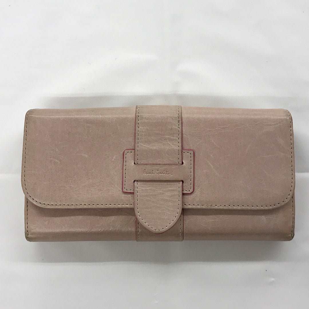 『USED』 
Paul Smith ポール・スミス 
 財布 長財布 
本革 ピンク系