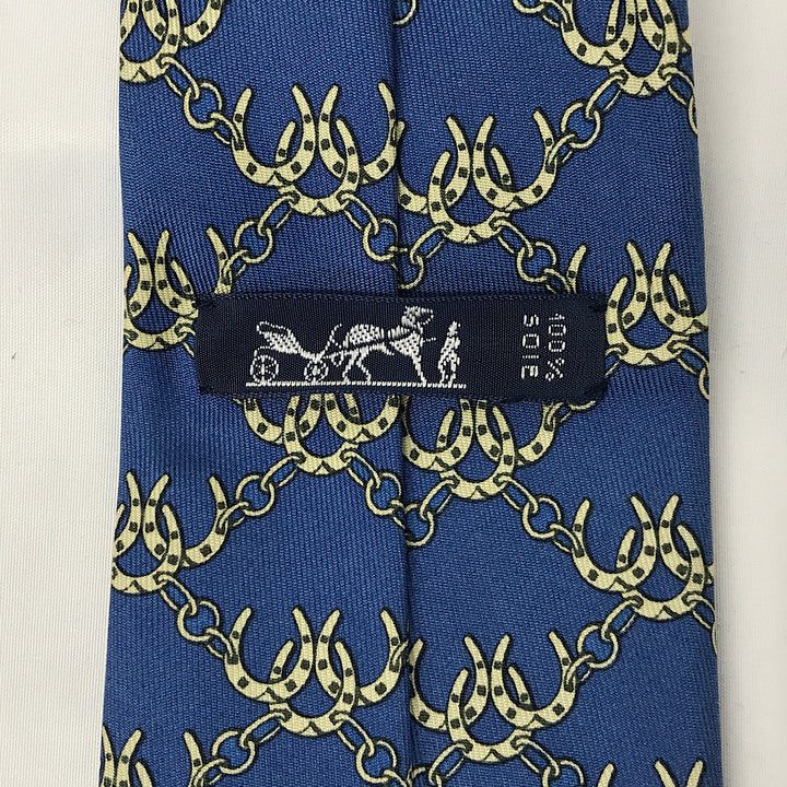 『USED』 
HERMES エルメス 
 936 IA ネクタイ 
シルク ブルー系