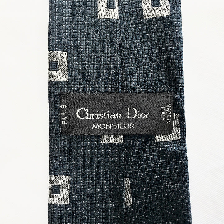 『USED』 
Christian Dior クリスチャンディオール 
 ネクタイ 
シルク ネイビー系