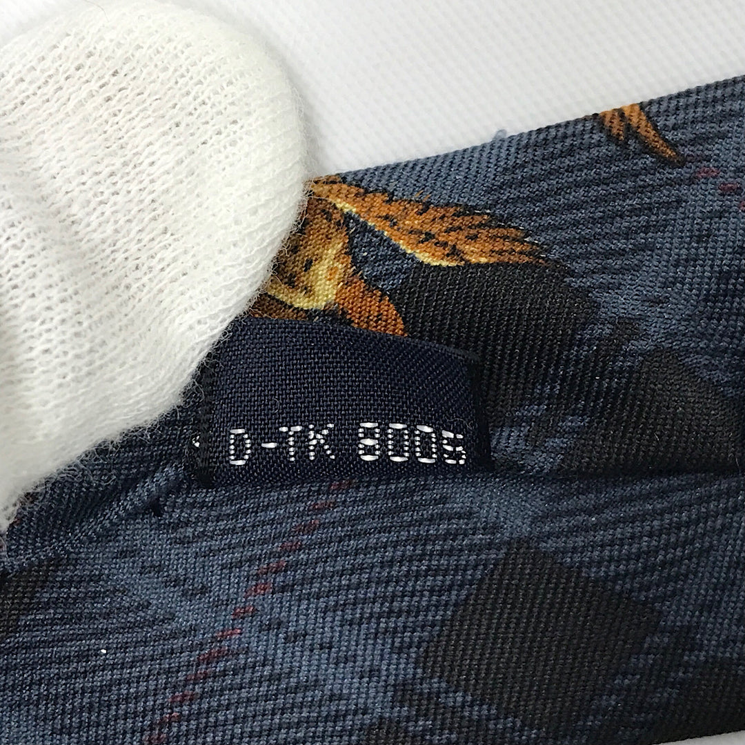 『USED』 
BURBERRY LONDON バーバリーロンドン 
 D-TK 8005 ネクタイ 
綿100％ ネイビー/ブルー系