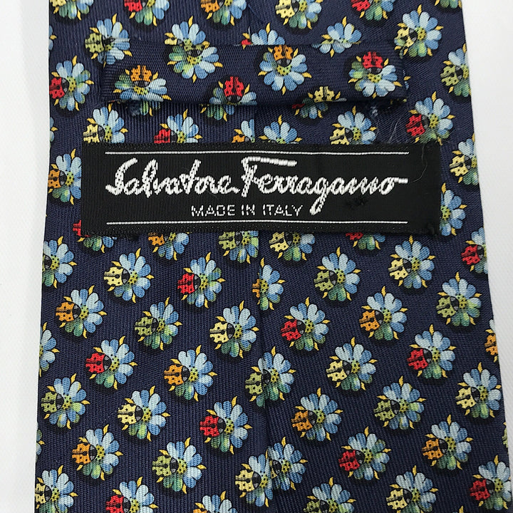 『USED』 
Salvatore Ferragamo フェラガモ 
 ネクタイ 
シルク ネイビー系