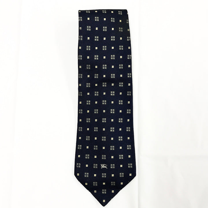 『USED』 
BURBERRY バーバリー 
 BBJ-02 ネクタイ 
綿100% ネイビー系