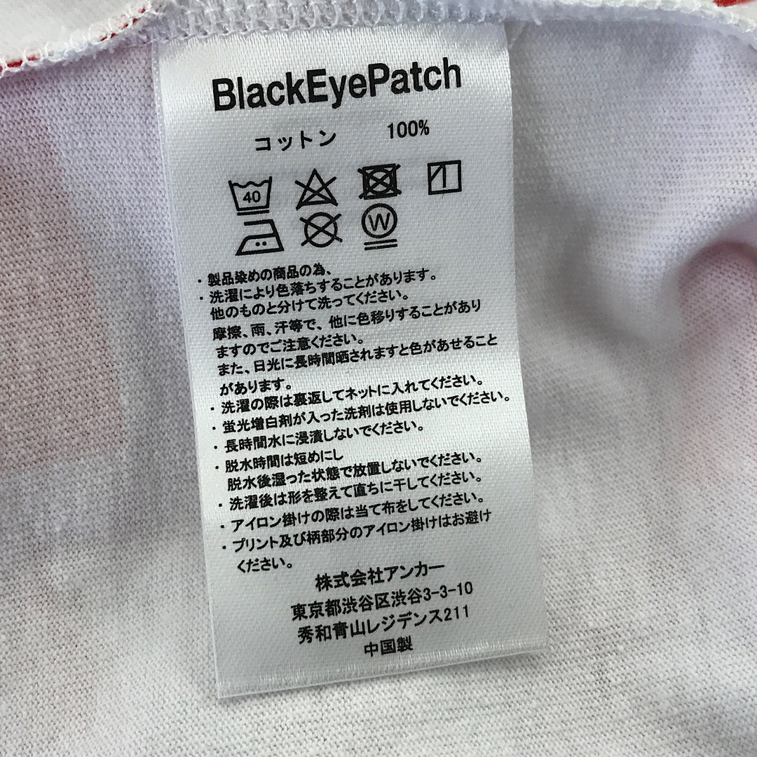 『未使用品』 
 
 THE BLACK EYE PATCH 取扱注意 HANDALE WITH ALL OVER TEE サイズM 半袖Ｔシャツ 
コットン