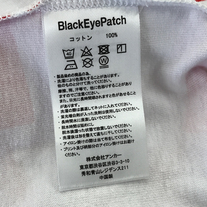 『未使用品』 
 
 THE BLACK EYE PATCH 取扱注意 HANDALE WITH ALL OVER TEE サイズM 半袖Ｔシャツ 
コットン