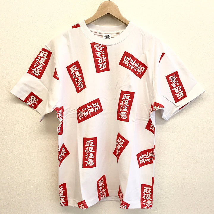 『未使用品』 
 
 THE BLACK EYE PATCH 取扱注意 HANDALE WITH ALL OVER TEE サイズM 半袖Ｔシャツ 
コットン