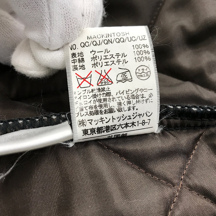 『USED』 
Mackintosh マッキントッシュ 
 ウールキルティングジャケットフード付き コート 
ウール/ポリエステル  /コーデュロイ ブラウン系