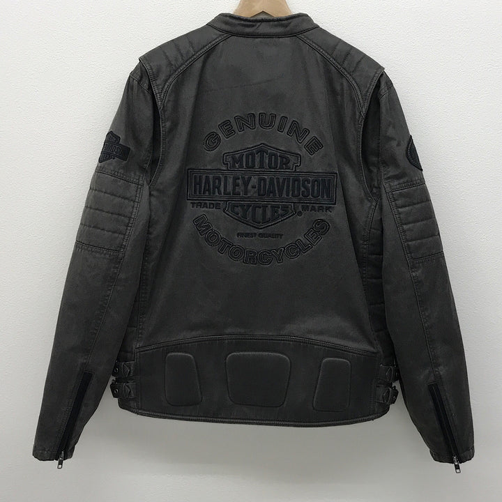 『USED』 
HARLEY DAVIDSON ハーレーダビッドソン 
 デニムジャケット パーカー付 98549-14UM その他アウター 
コットン/ポリエステル  /ポリウレタン ブラック/グレー系