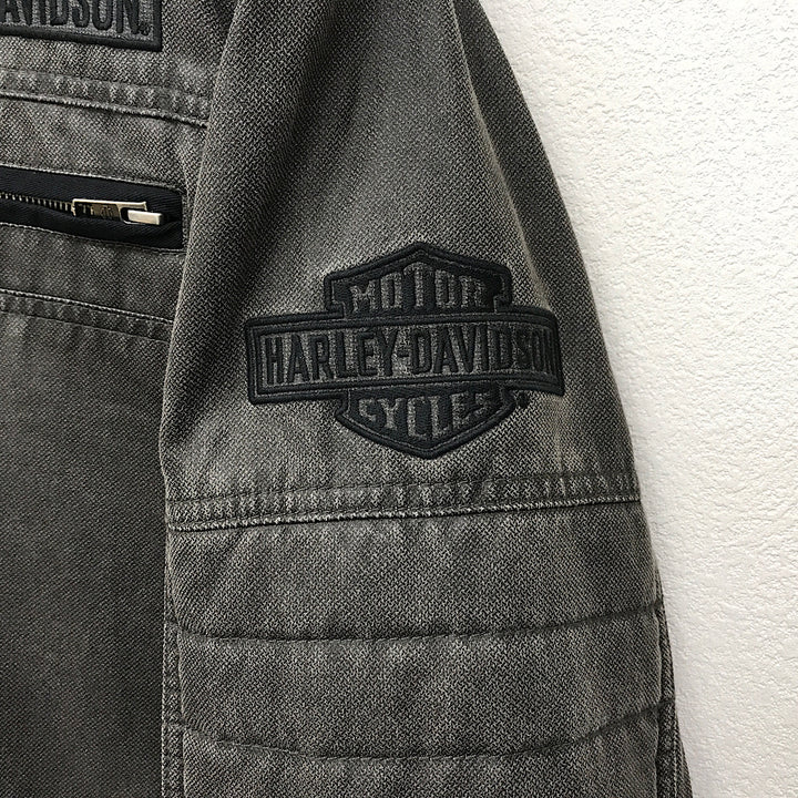 『USED』 
HARLEY DAVIDSON ハーレーダビッドソン 
 デニムジャケット パーカー付 98549-14UM その他アウター 
コットン/ポリエステル  /ポリウレタン ブラック/グレー系