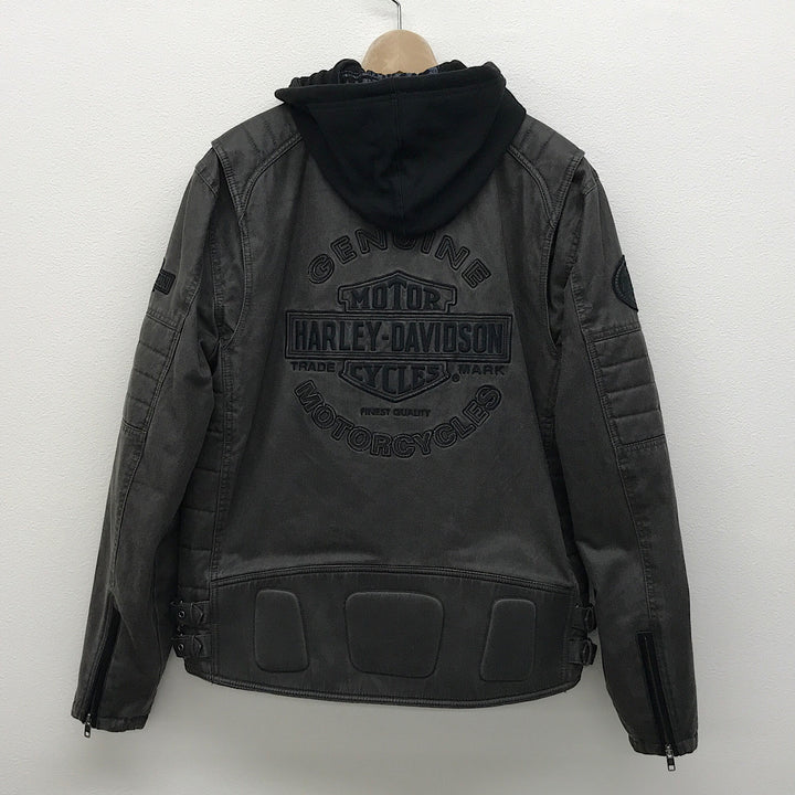 『USED』 
HARLEY DAVIDSON ハーレーダビッドソン 
 デニムジャケット パーカー付 98549-14UM その他アウター 
コットン/ポリエステル  /ポリウレタン ブラック/グレー系