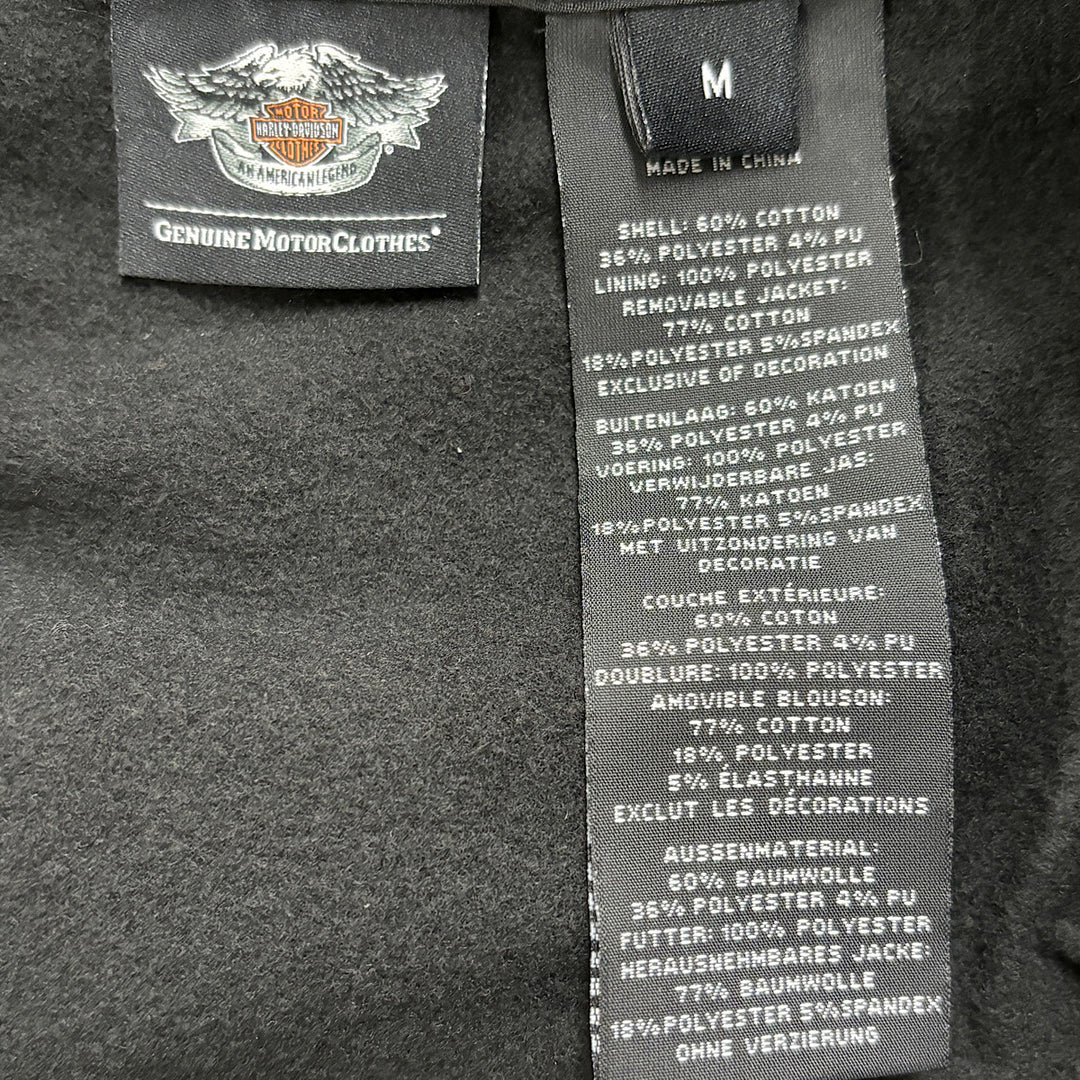 『USED』 
HARLEY DAVIDSON ハーレーダビッドソン 
 デニムジャケット パーカー付 98549-14UM その他アウター 
コットン/ポリエステル  /ポリウレタン ブラック/グレー系