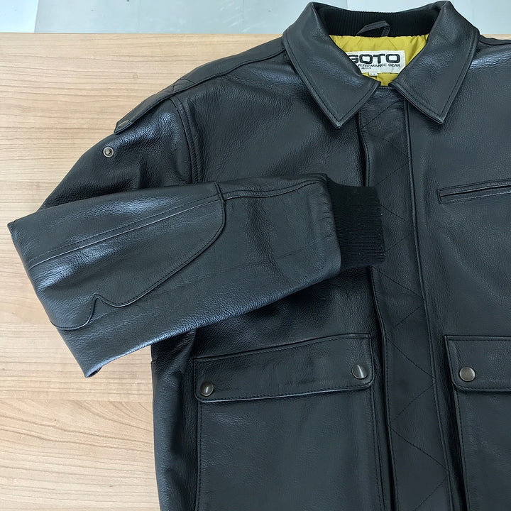 『USED』 
 
 GOTO GO:10 ゴトウ レザージャケット ライダースジャケット 
レザー ブラック