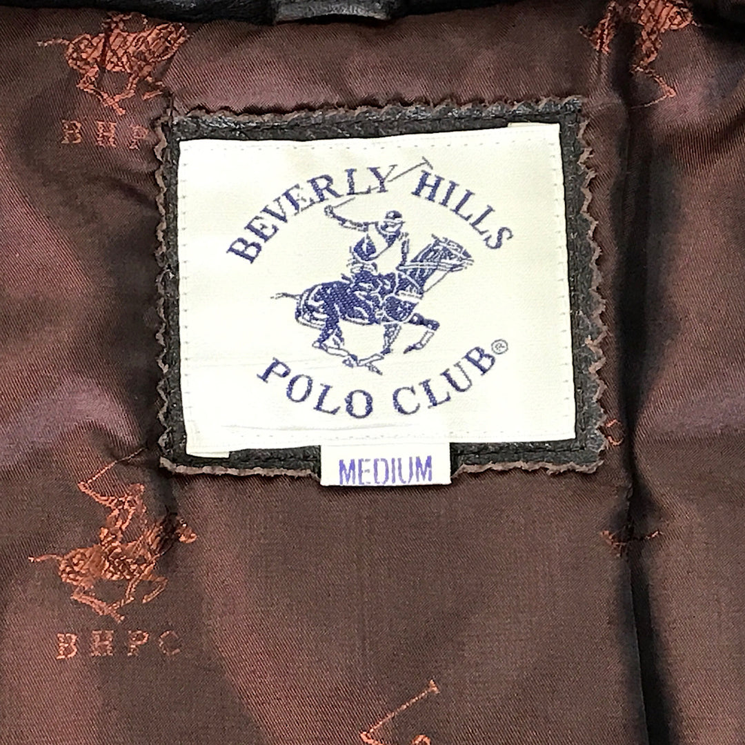 『USED』 
BEVERLY HILLS POLO CLUB ビバリーヒルズポロクラブ 
 シープレザー ジャケット 457-3345 その他アウター 
シープレザー/アセテート /ナイロン ブラウン系