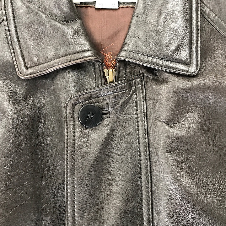 『USED』 
BEVERLY HILLS POLO CLUB ビバリーヒルズポロクラブ 
 シープレザー ジャケット 457-3345 その他アウター 
シープレザー/アセテート /ナイロン ブラウン系