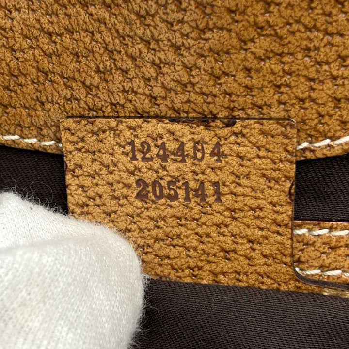GUCCI グッチ 
 124404  ショルダーバッグ 
GGキャンバス/レザー  ベージュ