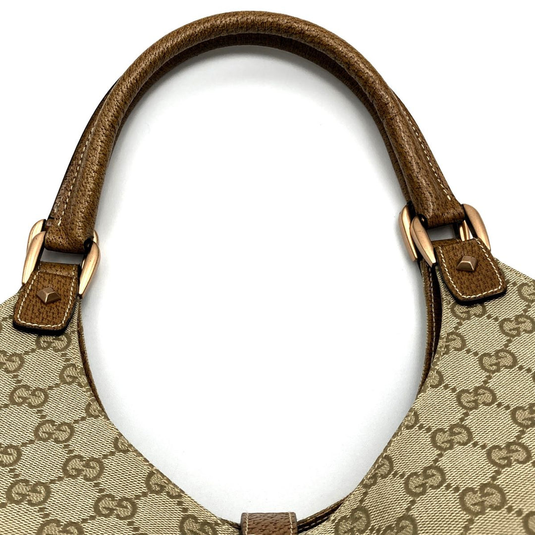 GUCCI グッチ 
 124404  ショルダーバッグ 
GGキャンバス/レザー  ベージュ