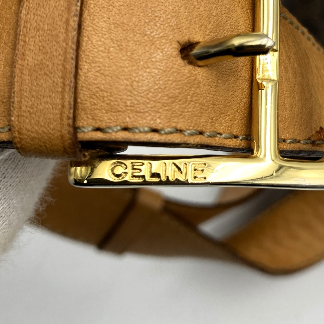 CELINE セリーヌ 
 F/C1 ショルダーバッグ 
PVC ブラウン