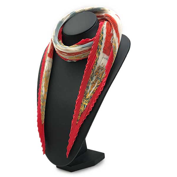 HERMES エルメス 
 スカーフ 
シルク レッド