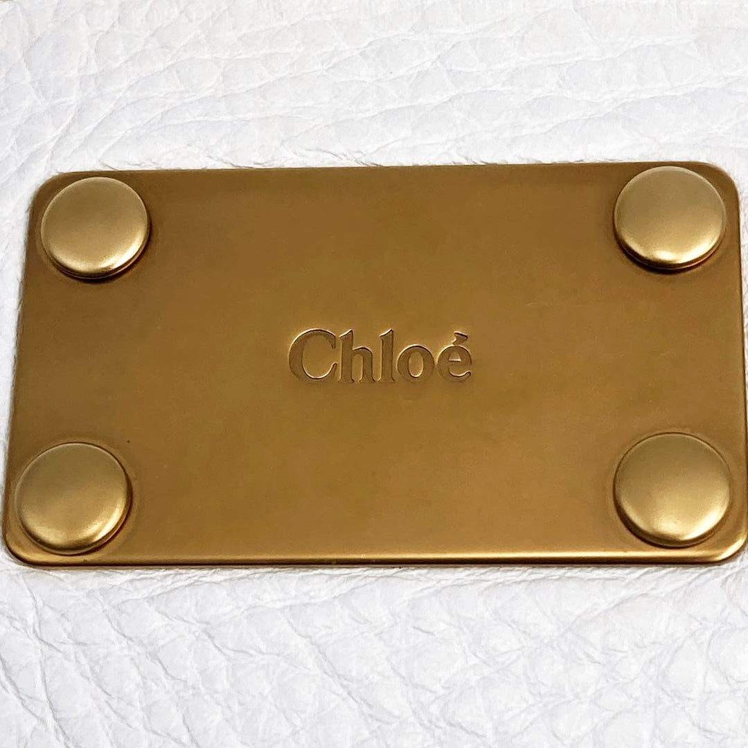 Chloe クロエ 
 パディントン ショルダーバッグ 
レザー ホワイト