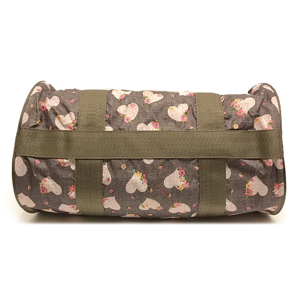 中美品 
LeSportsac レスポートサック 
 ハンドバッグ 
ナイロン ハート柄 グレー/ピンク系 中古