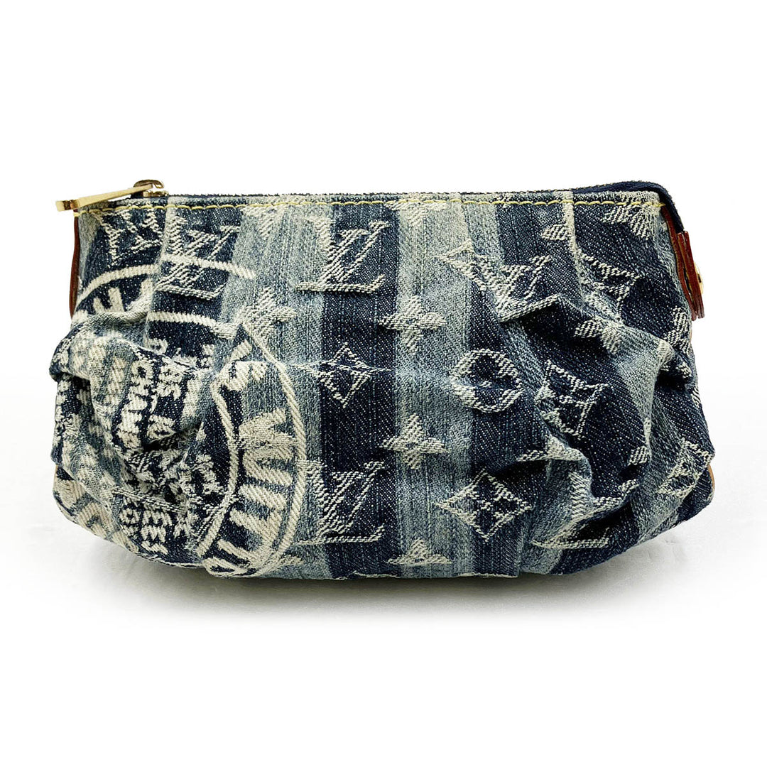 LOUIS VUITTON ルイ・ヴィトン 
 M95335/トゥルースレイエ ポーチ 
デニム ブルー