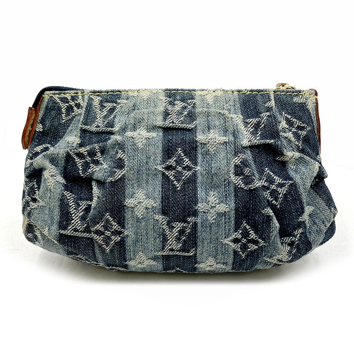 LOUIS VUITTON ルイ・ヴィトン 
 M95335/トゥルースレイエ ポーチ 
デニム ブルー