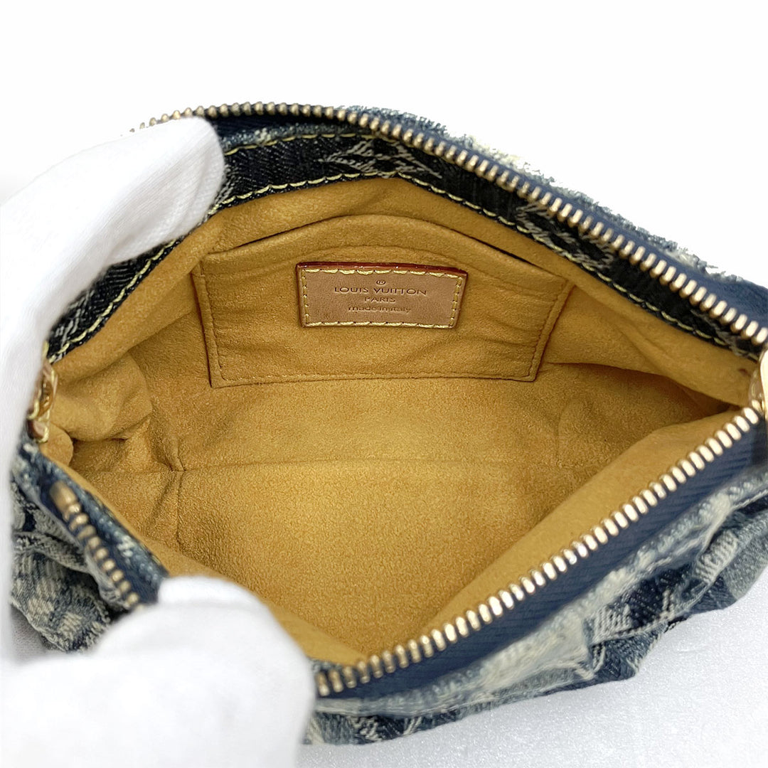 LOUIS VUITTON ルイ・ヴィトン 
 M95335/トゥルースレイエ ポーチ 
デニム ブルー