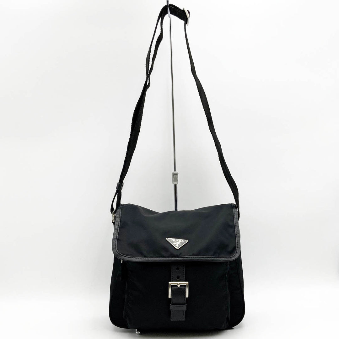 PRADA プラダ 
 BT0173 ショルダーバッグ 
ナイロン ブラック