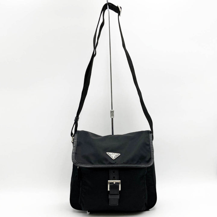 PRADA プラダ 
 BT0173 ショルダーバッグ 
ナイロン ブラック