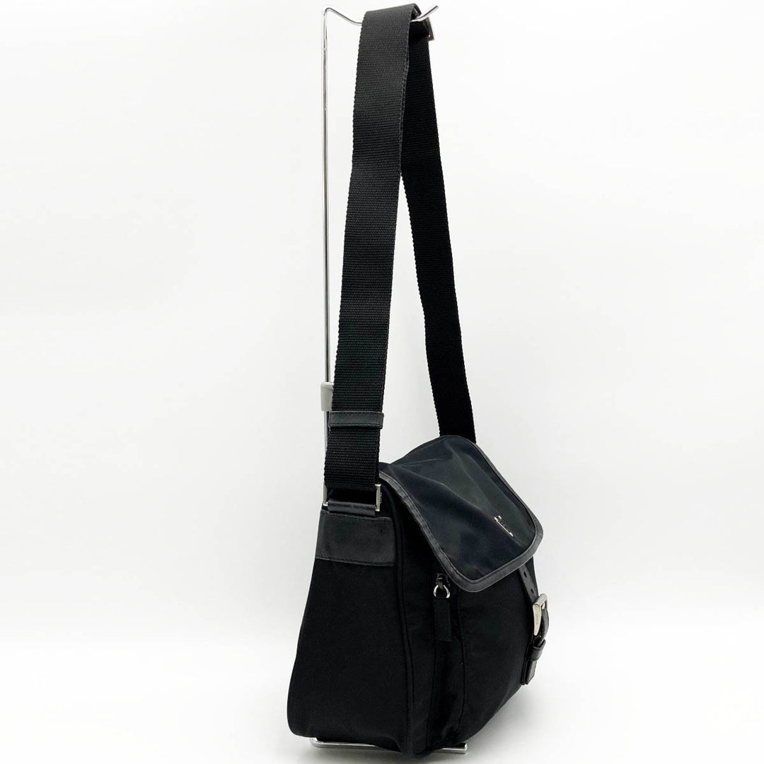 PRADA プラダ 
 BT0173 ショルダーバッグ 
ナイロン ブラック