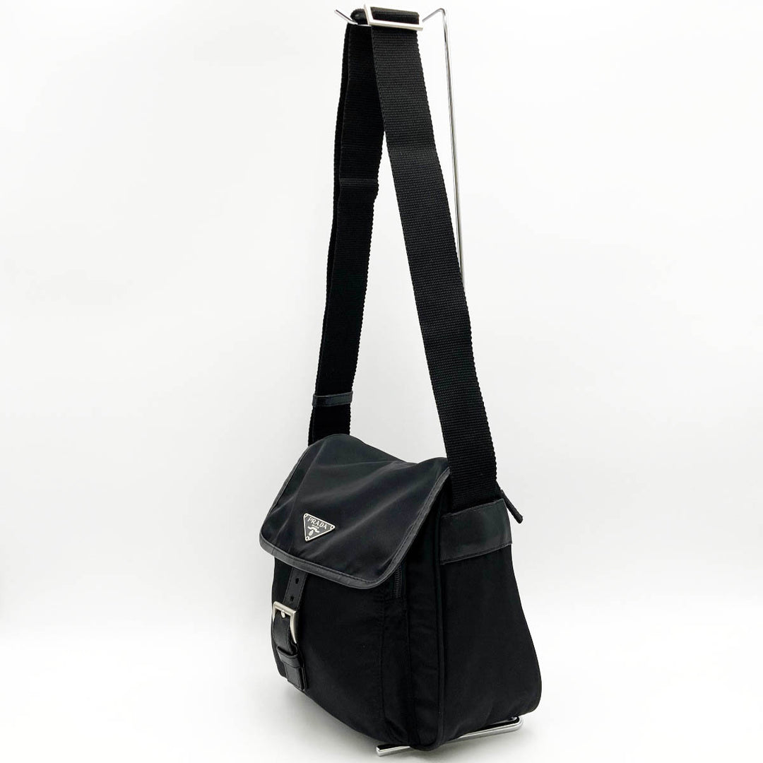 PRADA プラダ 
 BT0173 ショルダーバッグ 
ナイロン ブラック
