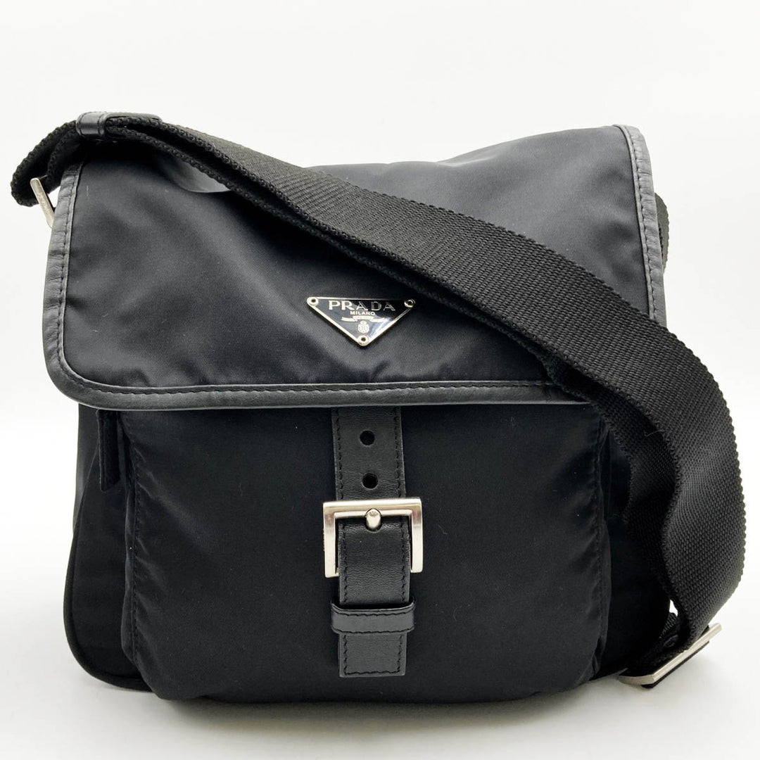 PRADA プラダ 
 BT0173 ショルダーバッグ 
ナイロン ブラック
