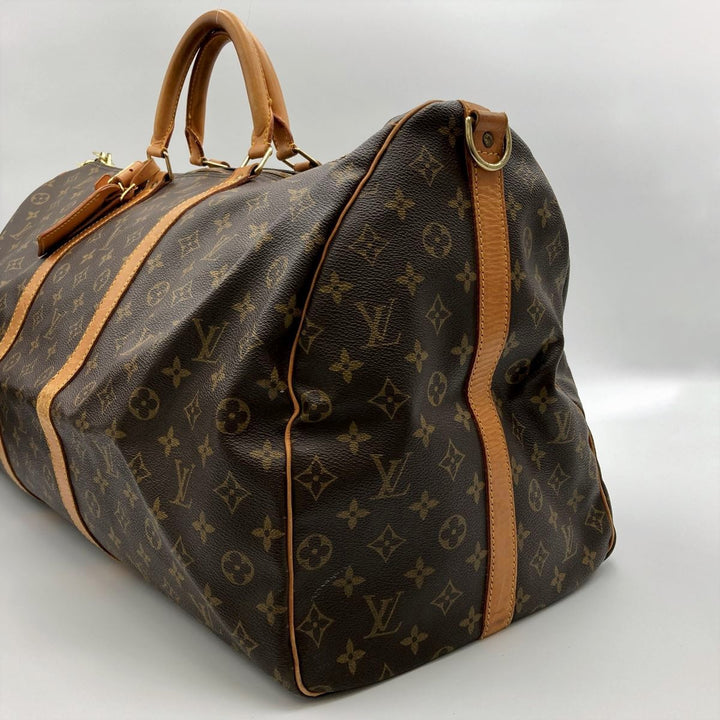 LOUIS VUITTON ルイ・ヴィトン 
 キーポル・バンドリエール60 M41412 ボストンバッグ 
PVC ブラウン