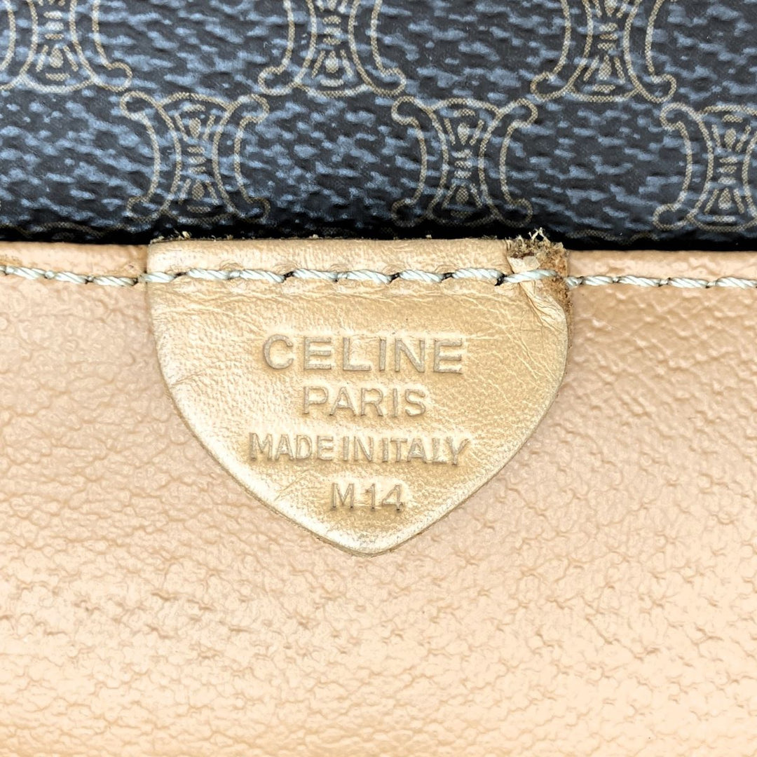 CELINE セリーヌ 
 M14 ボストンバッグ 
PVC ブラウン