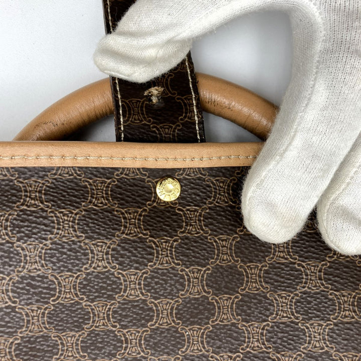 CELINE セリーヌ 
 M14 ボストンバッグ 
PVC ブラウン