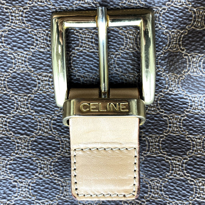 CELINE セリーヌ 
 M14 ボストンバッグ 
PVC ブラウン