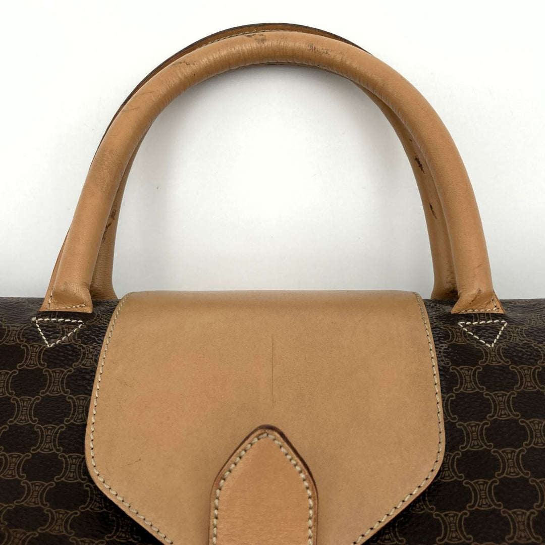 CELINE セリーヌ 
 M14 ボストンバッグ 
PVC ブラウン